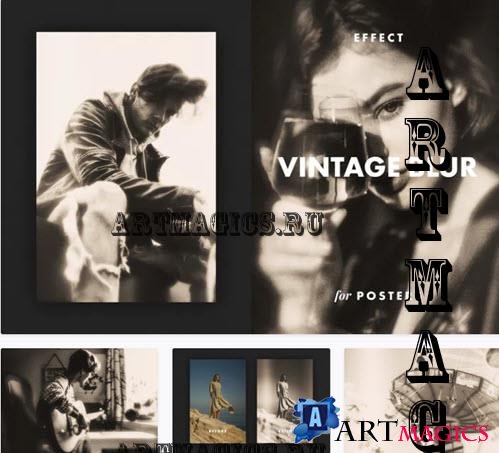Vintage Blur Effect for Posters - 7434315