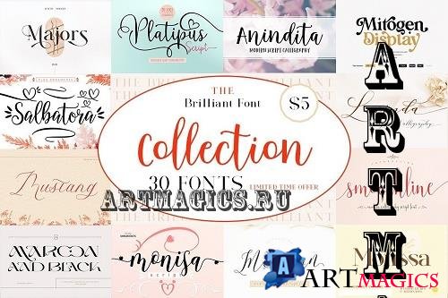 The Brilliant Font Collection - 30 Premium Fonts