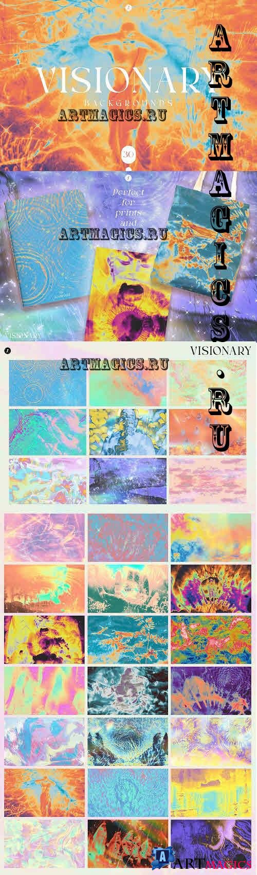 Visionary - Psychedelic Backgrounds - 7412508