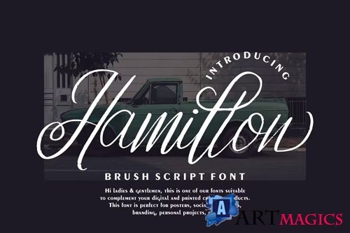Hamillon Brush Script Font OTF 