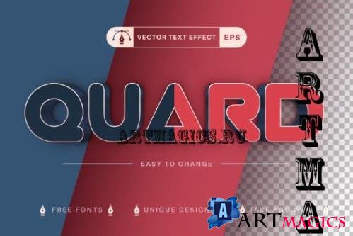 Stylish Quard - Editable Text Effect - 7545639