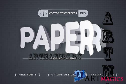 Paper Set - Editable Text Effect - 7548373