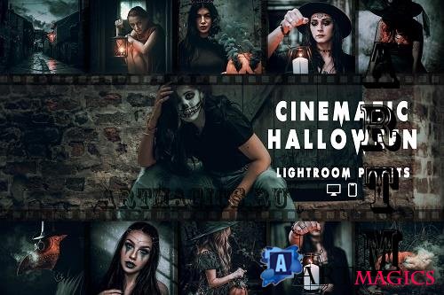 10 Cinematic Halloween Mobile & Desktop Lightroom Presets - 2134069