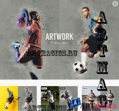 Art Work Photoshop Action - RMGU6GB
