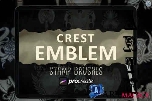 Crest Emblem Dansdesign Stamp Brush Procreate