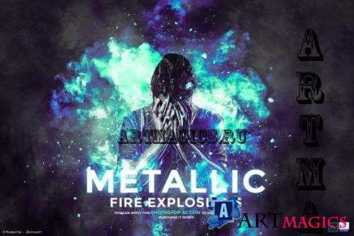 Metallic - Fire Explosion PS Action - 7092815