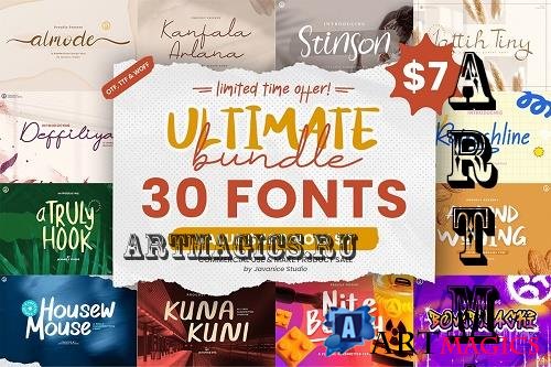 Ultimate Font Bundle - 30 Premium Fonts