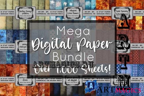Mega Digital Paper Bundle - 60 Premium Graphics