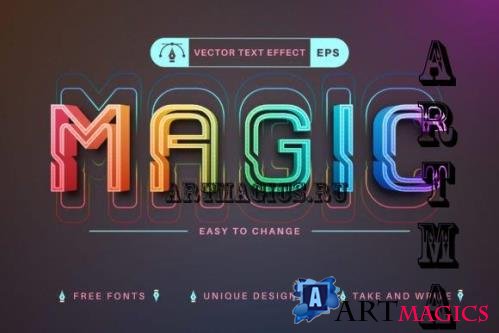 Magic Unicorn - Editable Text Effect - 7802738