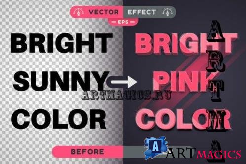 Pink Love - Editable Text Effect, Font Style - 7806079