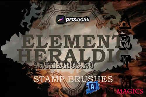 Heraldic Element Stamp Brush Procreate