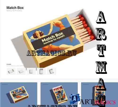 Match Box Mockup - PRWDUMB