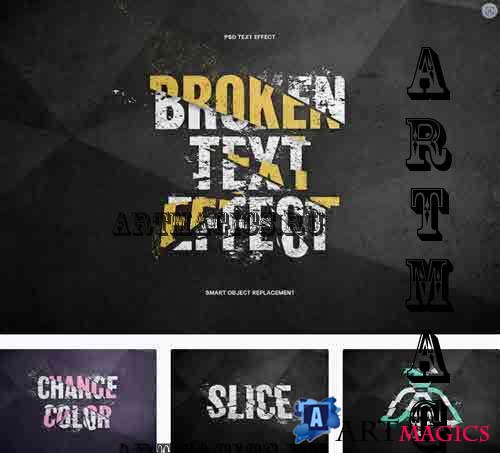 Broken Text Effect - 7821134