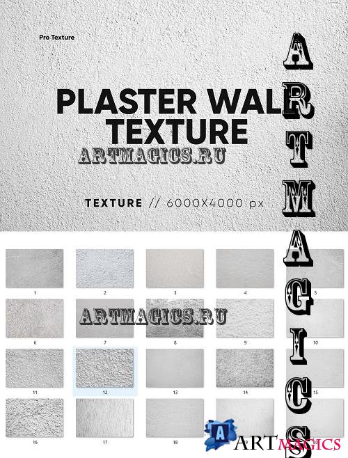 20 Plaster Wall Textures - 7822288