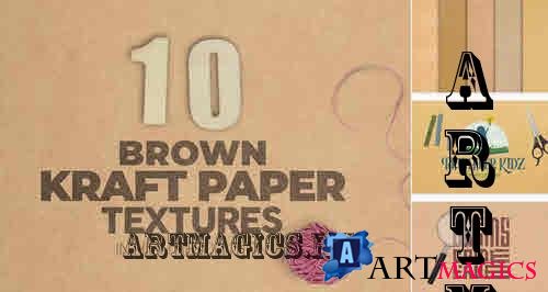 Brown Kraft Paper Textures x10 - 7795226