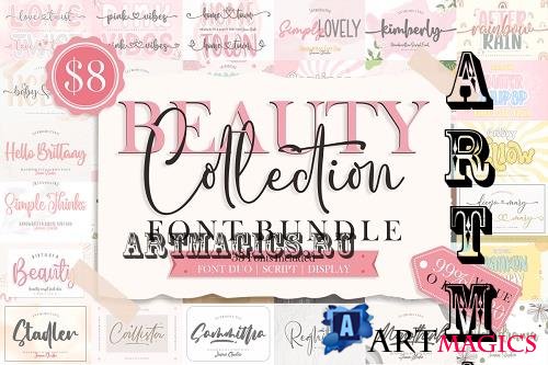 Beauty Collection Font Bundle - 33 Premium Fonts