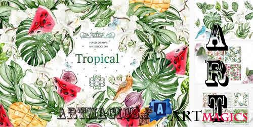 Watercolor Tropical Paradise - 6183986