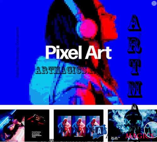 Acid Pixel Art Effect - 7491458