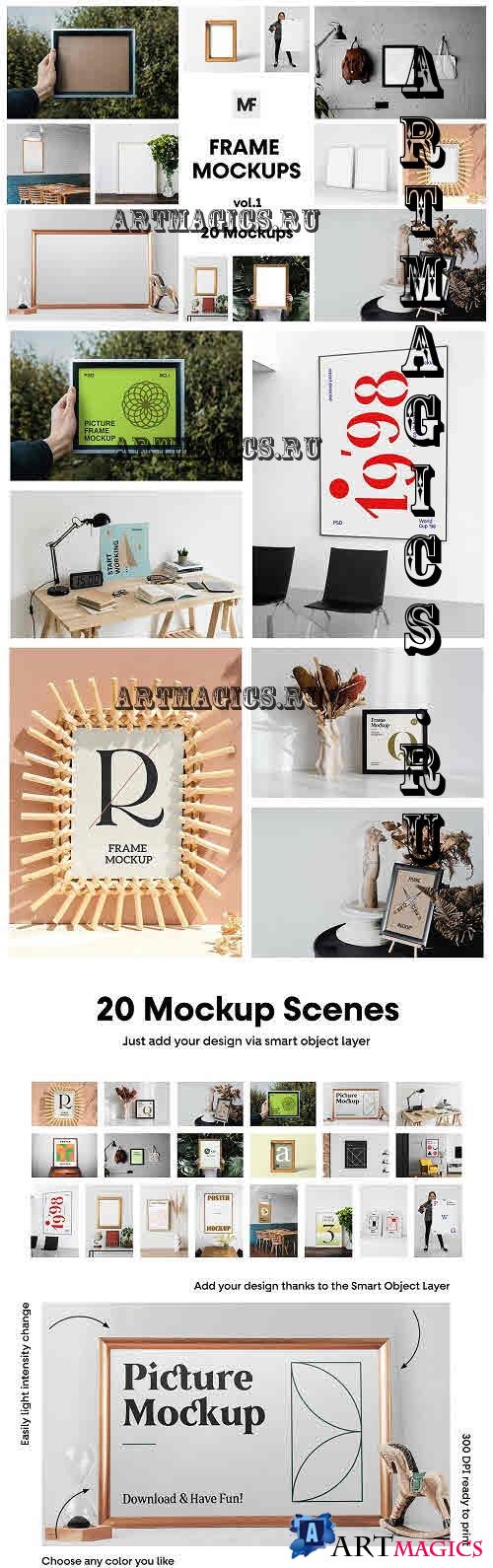 Picture and Poster Frame Mockups - 7267223