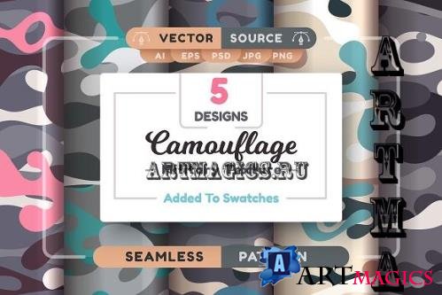 Camouflage Seamless Patterns - 10175277
