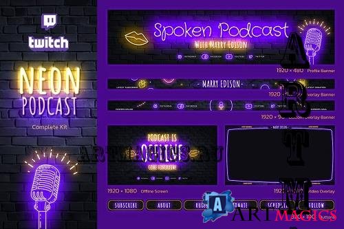 Neon Podcast Twitch Kit - 10179882