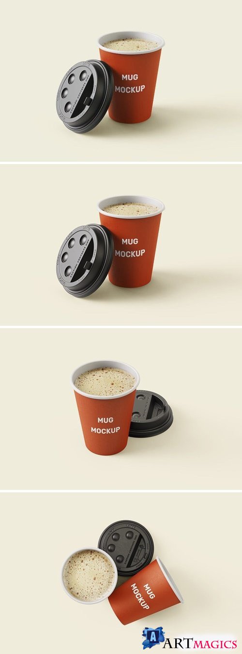 Paper Coffee Cup Mockup 7RRQNBP