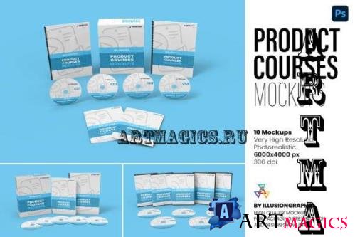 Product Courses Mockups - 10 views - 7498863