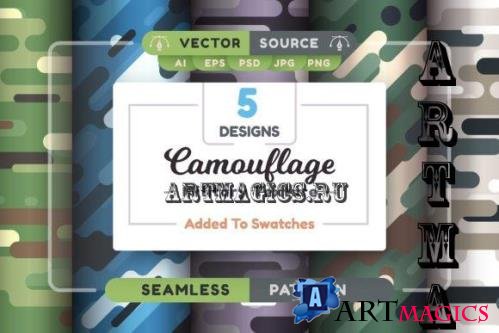 Camouflage Seamless Patterns - 10241272
