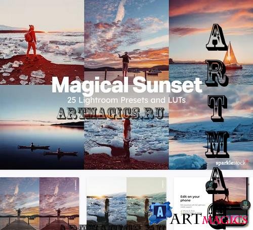 25 Magical Sunset Lightroom Presets and LUTs - 10225517