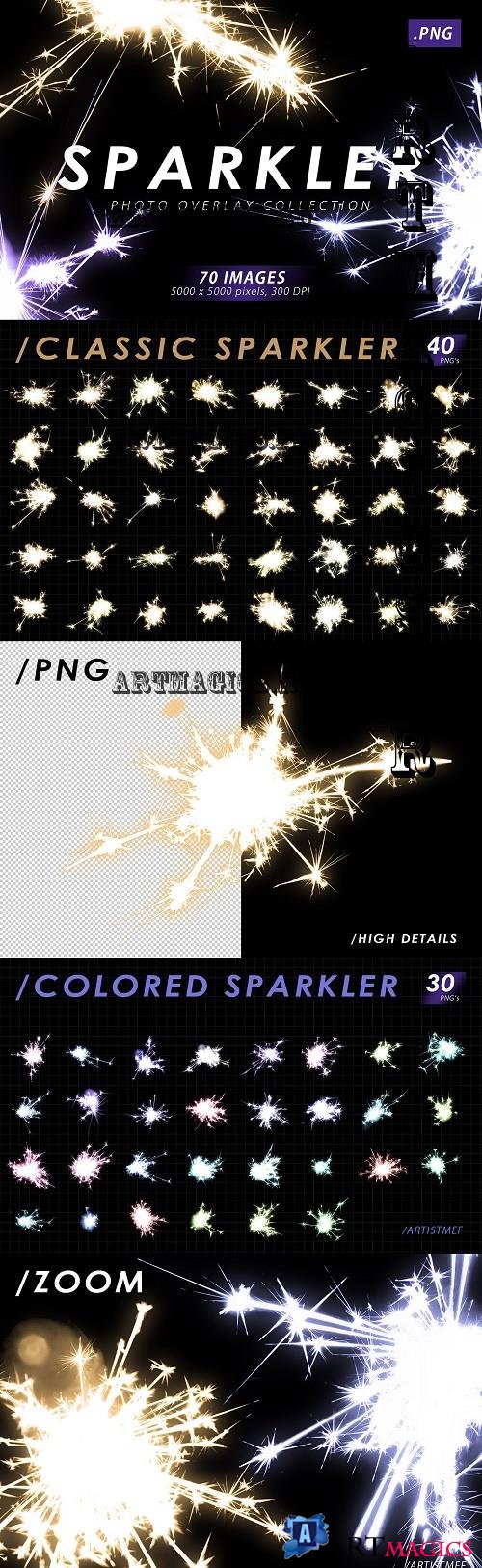 Real Sparkler Overlays - 8034968