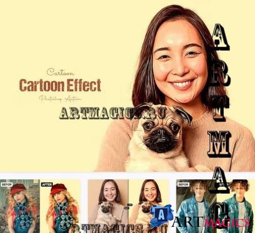 Cartoon Photo Effect Action - GXVAV82