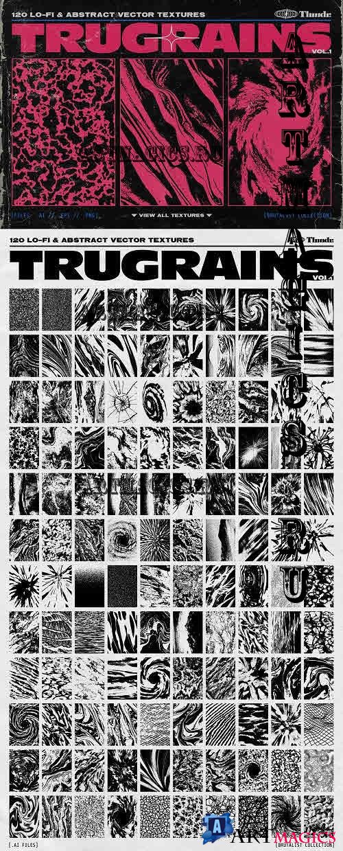 TRUGRAINS Brutalist Vector Textures - 10267055