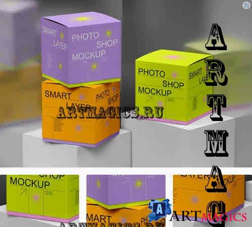 Paper Box Mockup - AFGW9QA