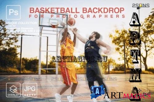 Basketball Digital Backdrop V05 - 10296332