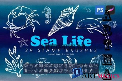 Sea Life Stamp Brushes