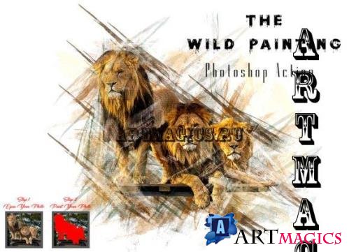 The Wild Painting Photoshop Action - 10320676