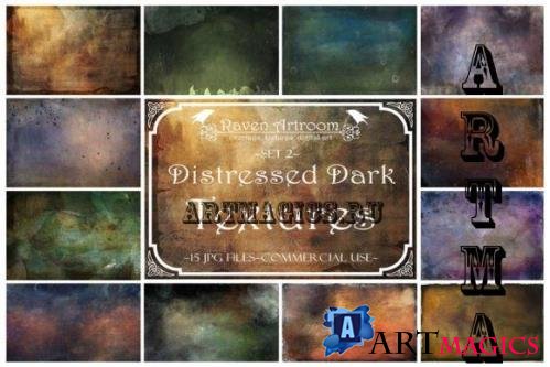Distressed Dark Textures, Photoshop Textures, Overlays - 2258978