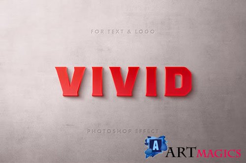 Red Typography Logo and Text Effect