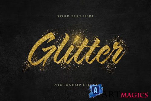 Golden Glitter Text Effect