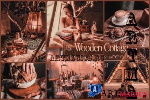 12 Wooden Cottage Photoshop Actions And ACR Presets, Moody - 2262563