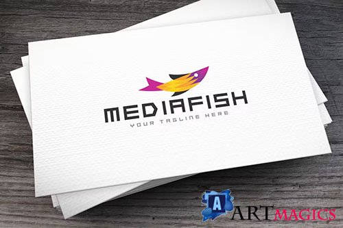 Media Fish Logo Template