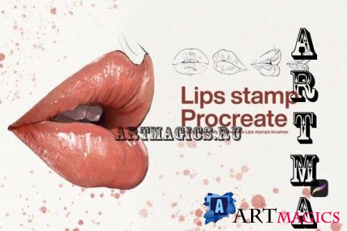 10 Lips Stamps Procreate - 10243161