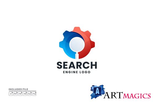 Search Engine Logo PSD