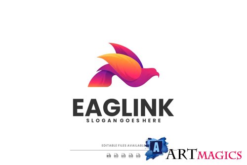 Eagle Gradient Logo PSD