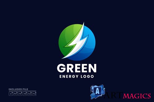 Green Energy Logo PSD