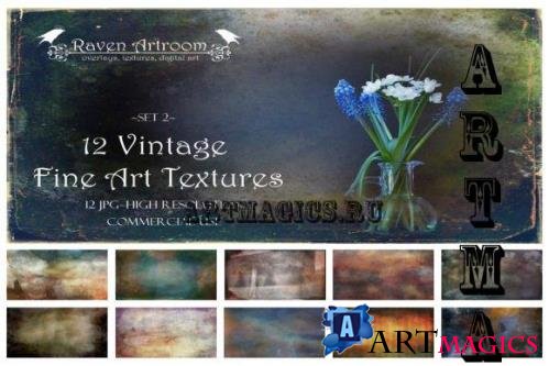 Vintage Fine Art Textures, Photoshop Overlays, Digital Paper - 2264072
