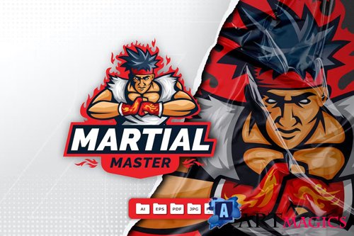 Martial Art Mascot Logo Design