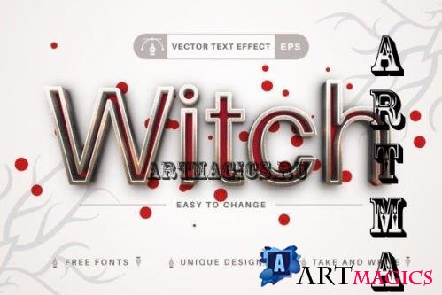 Witch - Editable Text Effect - 10846803