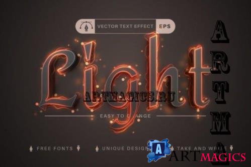 Fire Light - Editable Text Effect - 10864599