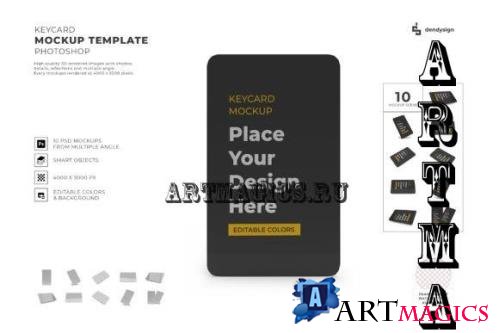 Keycard Mockup Template Set - 2275612